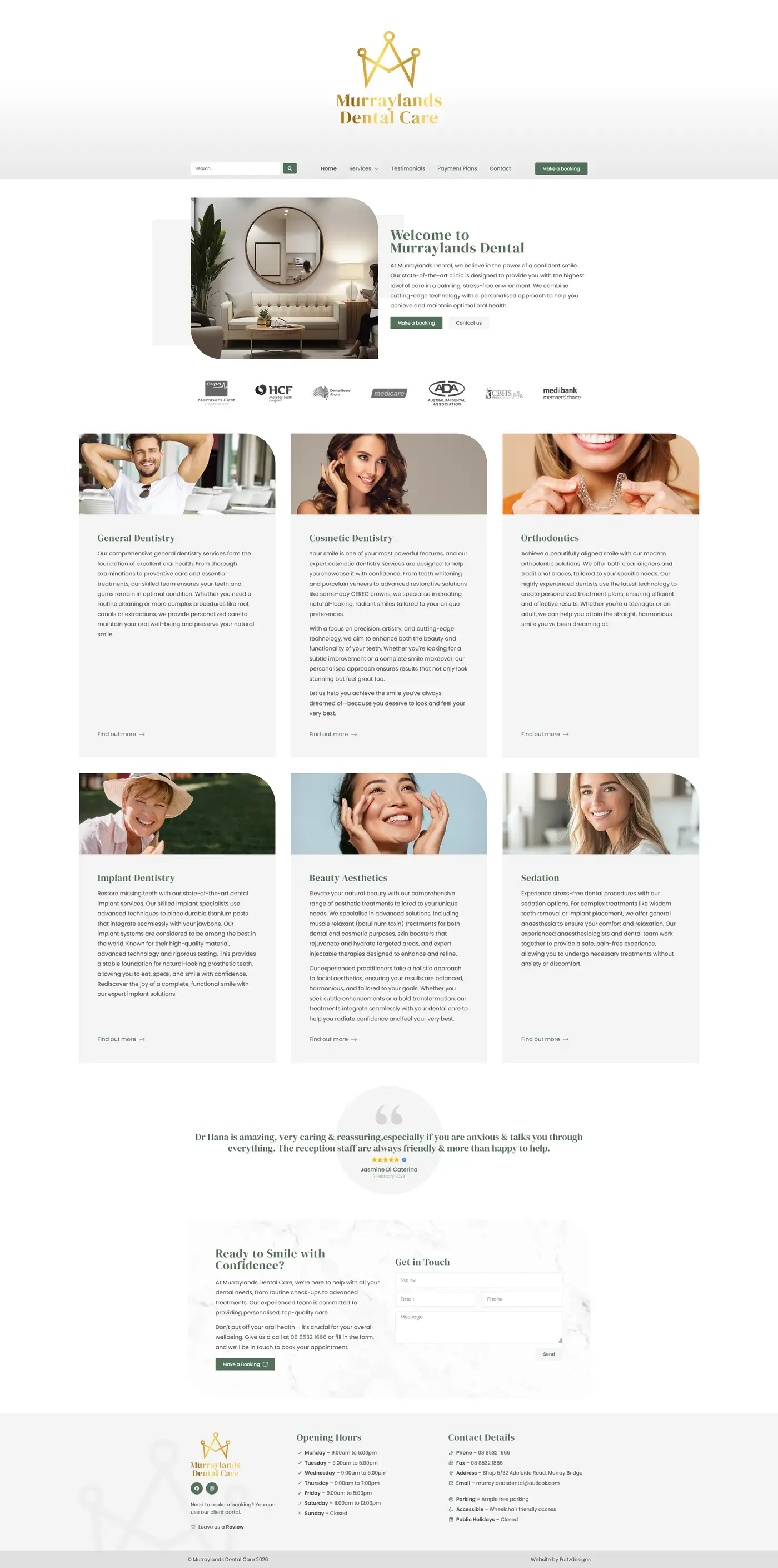 Murraylands Dental Care website